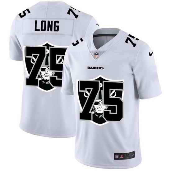 Las Vegas Raiders 75 Howie Long White Men Nike Team Logo Dual Overlap Limited NFL Jersey